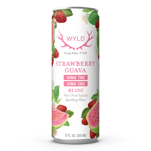 Strawberry Guava THC, CBC sparkling water