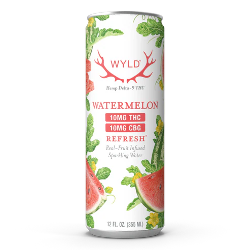 Watermelon THC, CBG sparkling water
