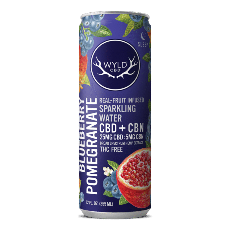 Blueberry Pomegranate CBD:CBN Sparkling Water | CBD-Only