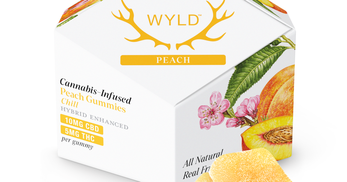Wyld CBD Gummies Peach