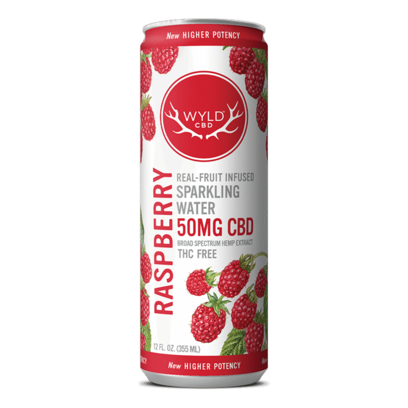 Raspberry CBD Sparkling Water | CBD-Only